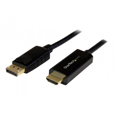 Cable conversor DP a HDMI negro, 2m