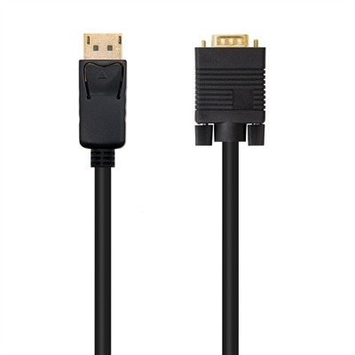 Cable conversor DP a VGA negro, 2m