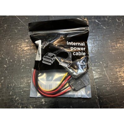 Gembird Cable Alimentación SATA Plano 0.15 Mts