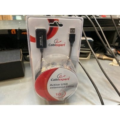 Gembird Cable Extensión Activo USB 10Mts Negro