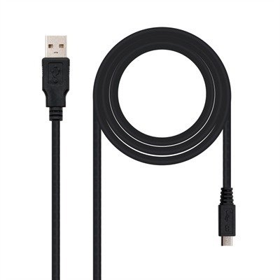 CABLE USB 2.0 A/M MICRO USB B/M 0,8M