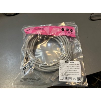 Cable Rj45 Cat5 UTP 5m Gris