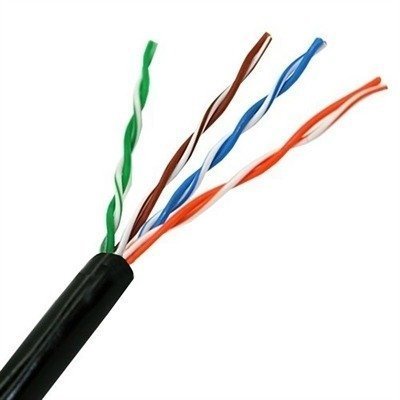 Bobina Cable RJ45 CAT5 UTP Rigido Exterior 100Mts