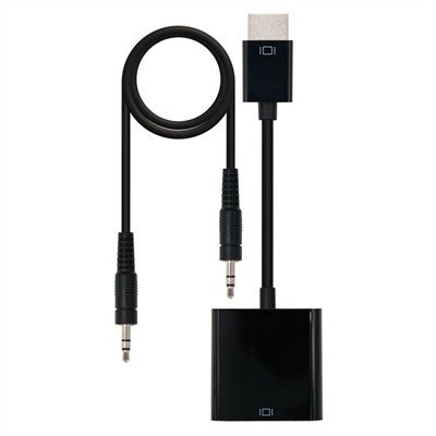 CONVERSOR HDMI A SVGA+AUDIO, HDMI/M-SVGA/H 1M