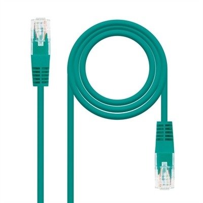 LATIGUILLO RJ45 Categoira 6 UTP VERDE, 2 Metros