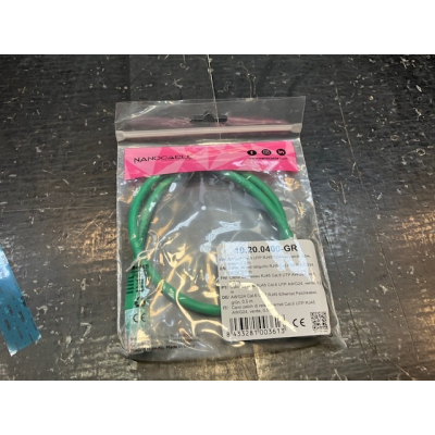 Cable Rj45 Cat5e UTP 0.5m Verde