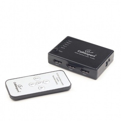 GEMBIRD CONMUTADOR HDMI 5IN 1OUT CON MANDO A DISTANCIA DSW-HDMI-53