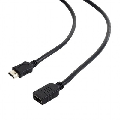 Gembird Cable HDMI (M)-(H)con Ethernet 4.5 Mts Ngr