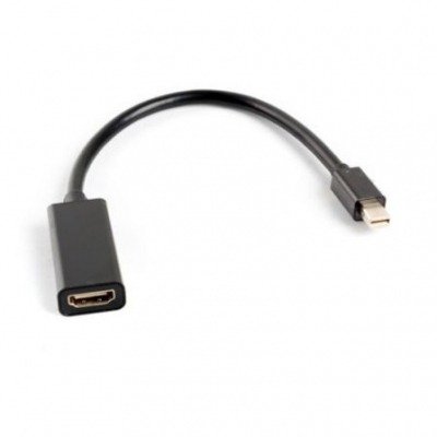 ADAPTADOR MINI DISPLAYPORT CABLE 20CM MACHO A HDMI HEMBRA AD-0005-BK HASTA 1080P- COMPAT. APPLE THUNDERBOLT