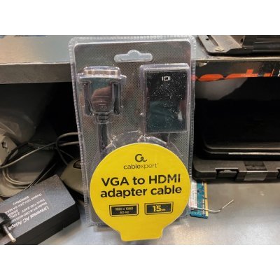 Adaptador Gembird Vga a Hdmi 0,15m