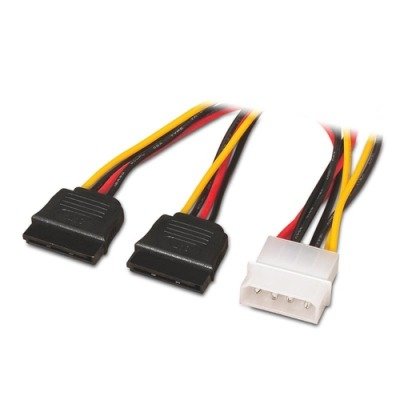 Adaptador Molex a 2xSata 0.2m