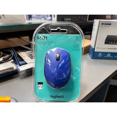 Logitech Ratón Inalámbrico M171 1000 dpi Azul