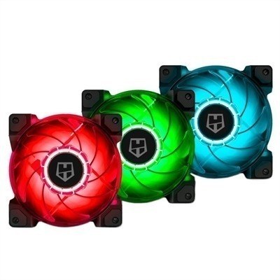 Pack 3 Ventilador Nox Hummer H-SYNC RGB  