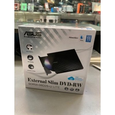 Regrabadora DVD Externa Slim Asus DVD-RW SDRW-08D2S-U