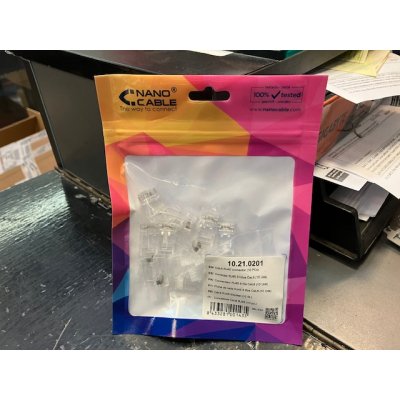 Conector RJ45 categoria 6 UTP 10 Und.
