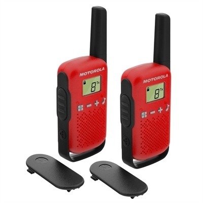 MOTOROLA T42 Walkie Talkie 4Km 16CH Rojo