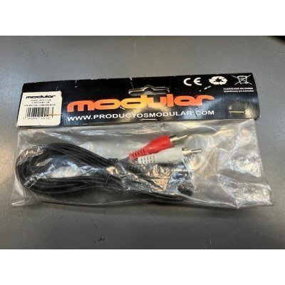 CABLE JACK 3.5 MACHO A 2XRCA MACHO 1.5M