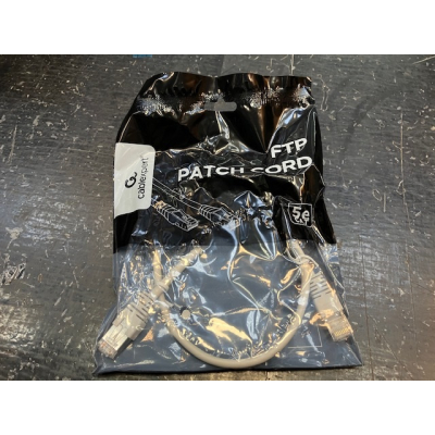 Cable Rj45 Cat5e FTP 0.5m Gris