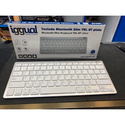 Teclado Bluetooth Iggual Slim TKL-BK 