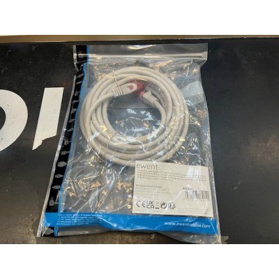 Cable Rj45 Cat6 UTP 5m Gris