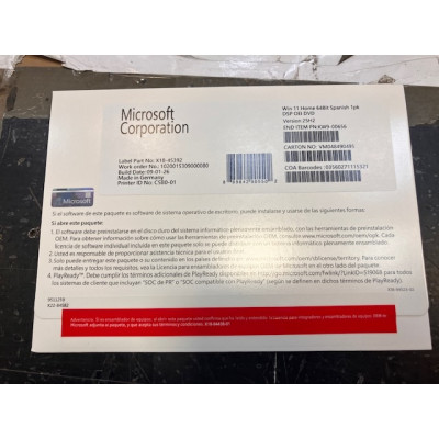 Windows 11 Home 64b Es OEM DVD