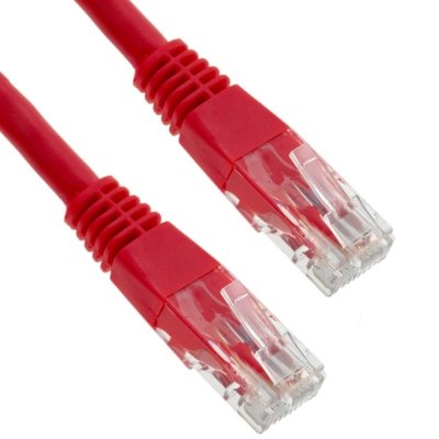 Cable Rj45 Cat6 LSZH UTP 30cm Rojo