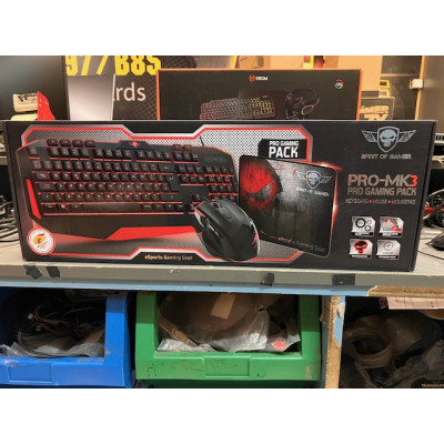 Pack Teclado+ Rato+ Alfombrilla Spirit of Gamer