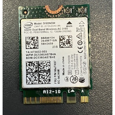 TARJETA WIFI INTEL 3165NGW PARA DELL