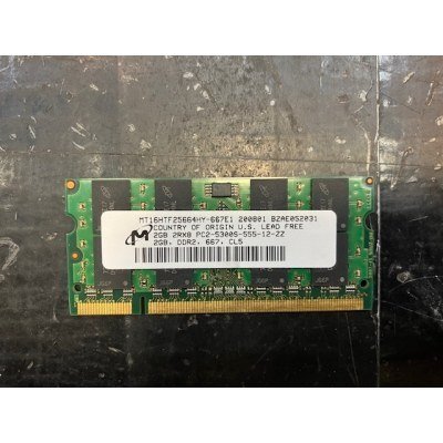 SODIMM 2GB DDR2 667MHZ MICRON