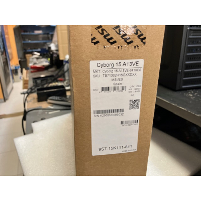 Portatil Msi Cyborg 15 A13VE-841XES
