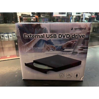 REGRABADORA DVD EXTERNA GEMBIRD NEGRA