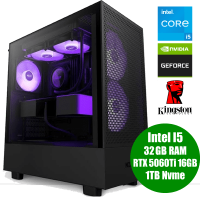 PC PROFESIONAL I5 14600KF RTX 5060TI 32GB 1TB NVME