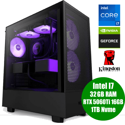 PC PROFESIONAL I7 14700F RTX 5060 TI 32GB 1TB NVME