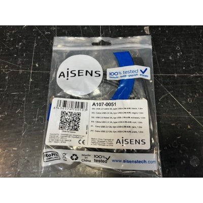 CABLE USB 3.1 M A USB C 1M