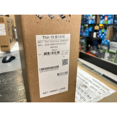 Portatil Msi Thin 15-2688XES