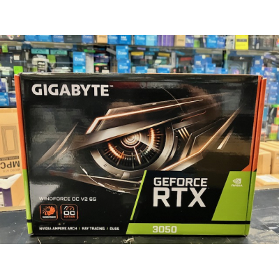 Tarjeta Gráfica Gigabyte RTX 3050 6GB GDDR6 WindForce OC V2