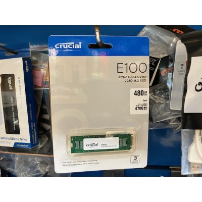 SSD M.2 NVME 480GB CRUCIAL E100
