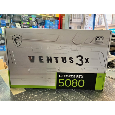 Tarjeta Gráfica Msi RTX 5080 16GB GDDR7 Ventus 3X OC Blanca
