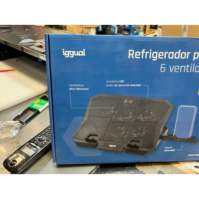 Refrigerador portátil 6 ventiladores Iggual RP6V17