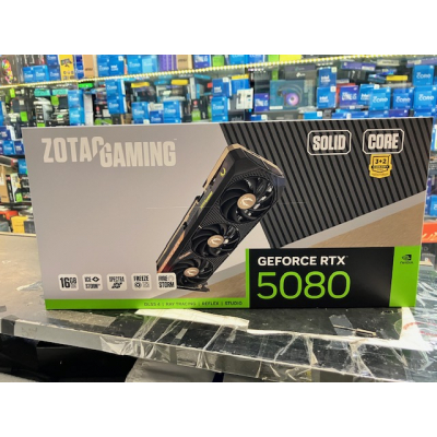 Tarjeta Gráfica Zotac RTX 5080 16GB GDDR7 Solid Core DLSS4