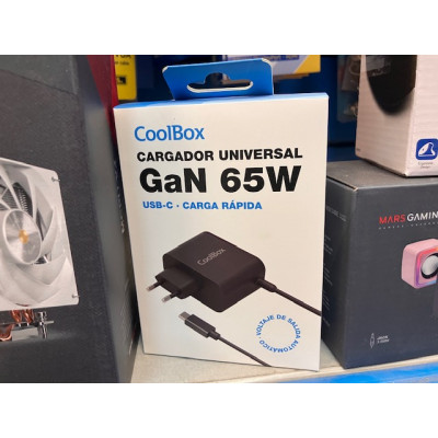 Cargador Portátil Universal USB-C 65W GAN Coolbox