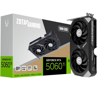 Tarjeta Gráfica Zotac RTX 5060 Ti 8GB GDDR7 DLSS4 TWIN EDGE