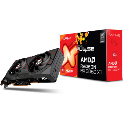 Tarjeta Gráfica Sapphire Pulse AMD Radeon RX 9060 XT Gaming OC 16GB GDDR6