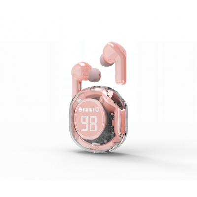 AURICULARES GEMBIRD IN-EAR TWS TRANSPARENTES ROSA