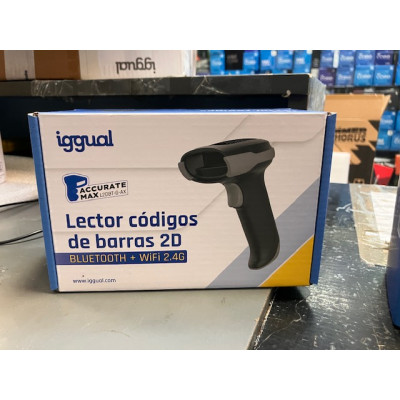 Lector código barras 2D Bluetooth  WiFi 2.4G iggual
