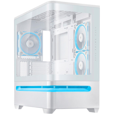 Caja Atx Asus Prime AP202 TG ARGB Blanco