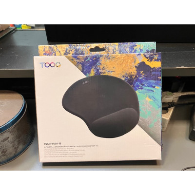 ALFOMBRILLA RATON TOOQ ERGONOMICA GEL NEGRO