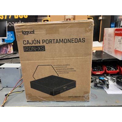 Cajón Portamonedas iggual IRON-XS 33cm 4+8 negro
