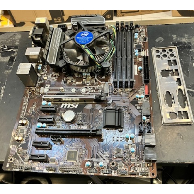 Kit Placa Msi Z170A PRO + Cpu Intel I5 7400