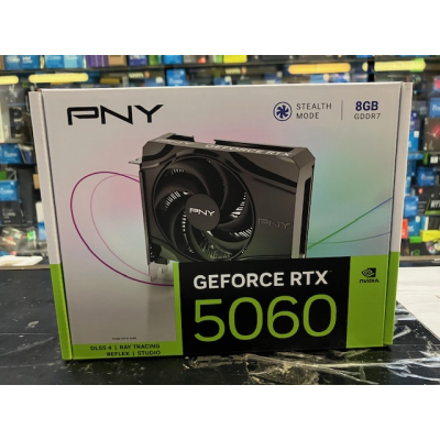 Tarjeta Gráfica  PNY RTX 5060 8GB GDDR7 DLSS4 Single Fan